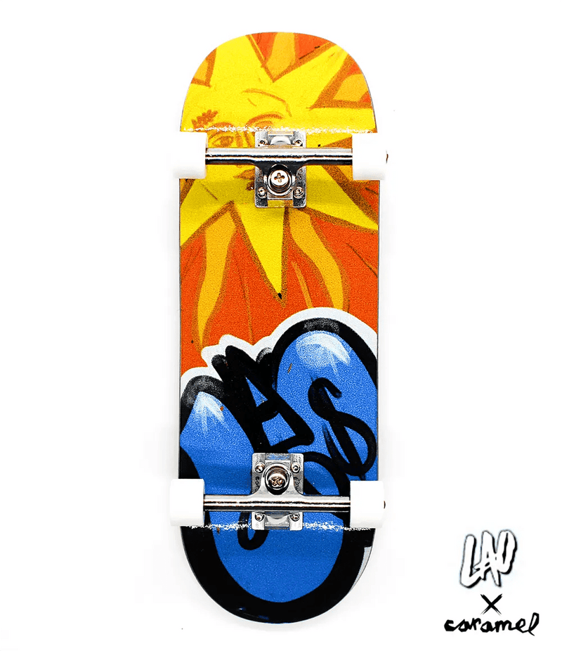 Lao x Caramel Sun Complete Fingerboards 32mm - Caramel Fingerboards - Fingerboard store