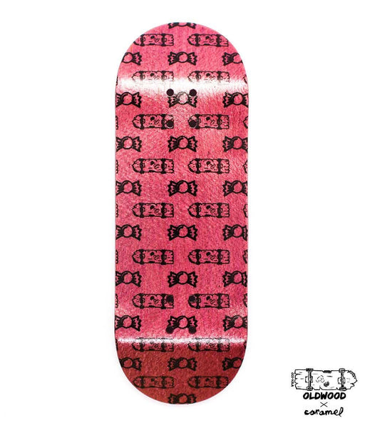 Lilac Oldwood x Caramel fingerboard deck 33mm - Caramel Fingerboards - Fingerboard store