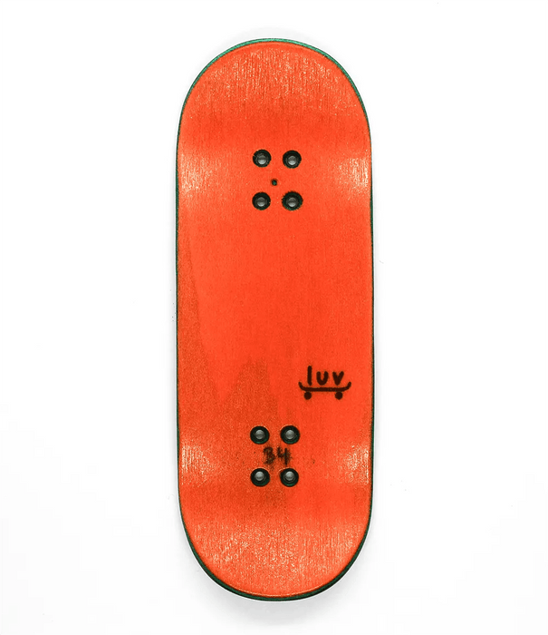 Luv Green Car Fingerboard Deck 34mm - Caramel Fingerboards - Fingerboard store