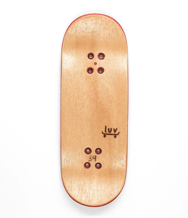 Luv Heart Fingerboard Deck - Caramel Fingerboards - Fingerboard store
