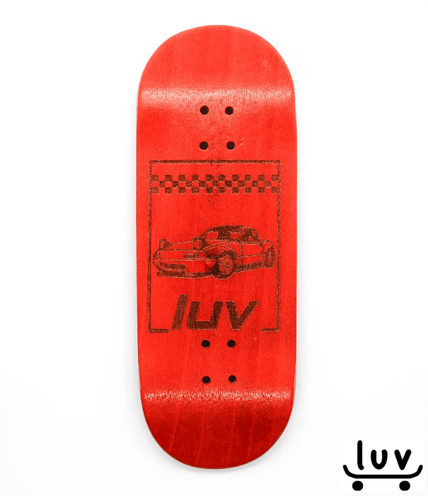 Luv Red Car Fingerboard Deck 34mm - Caramel Fingerboards - Fingerboard store