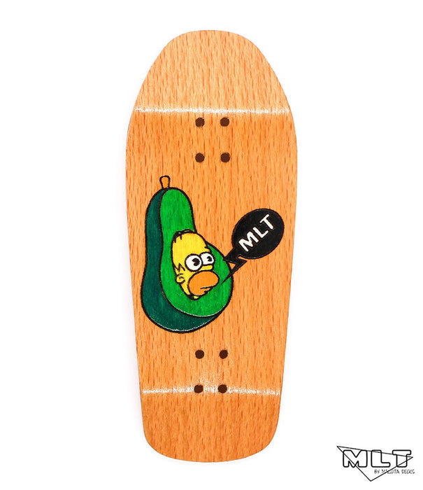 Malota Avocado old school fingerboard deck 36mm - Caramel Fingerboards - Fingerboard store