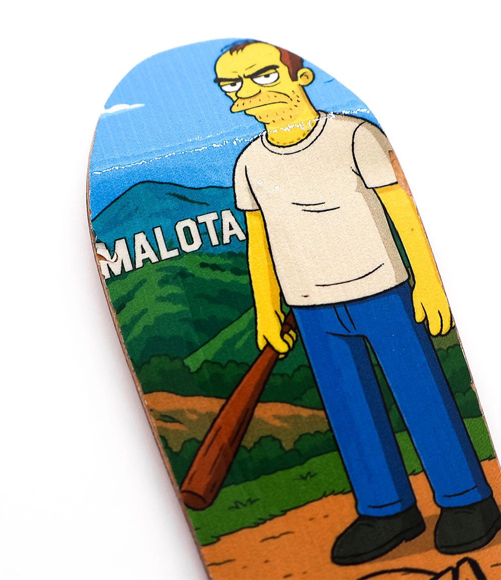 Malota Bad Mood Old School Fingerboard Deck 37mm - Caramel Fingerboards - Fingerboard store