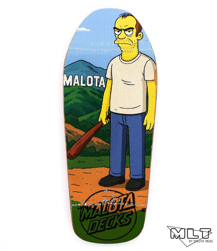 Malota Bad Mood Old School Fingerboard Deck 37mm - Caramel Fingerboards - Fingerboard store