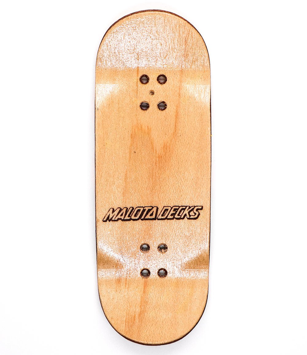 Malota Poison Roses Fingerboard Deck 34mm - Caramel Fingerboards - Fingerboard store