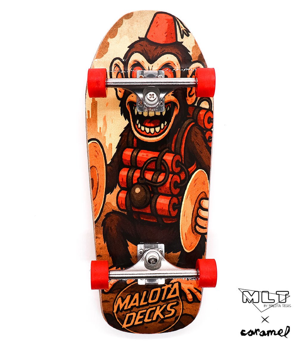 Malota x Caramel Mad Monkey Complete Fingerboard 38mm