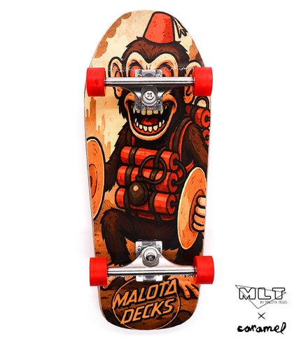 Malota x Caramel Mad Monkey Complete Fingerboard 38mm