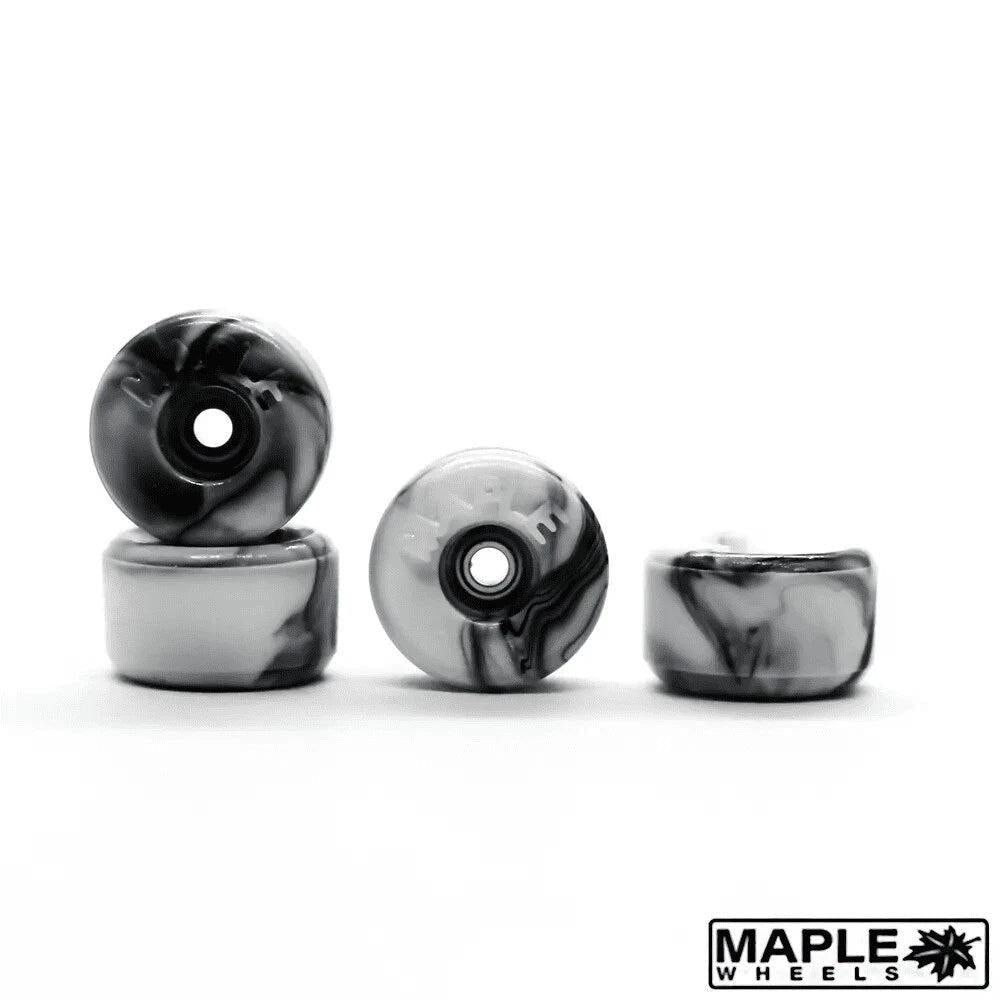 Maple Black Swirl Bowl Fingerboard Wheels 9mm - Caramel Fingerboards - Fingerboard store