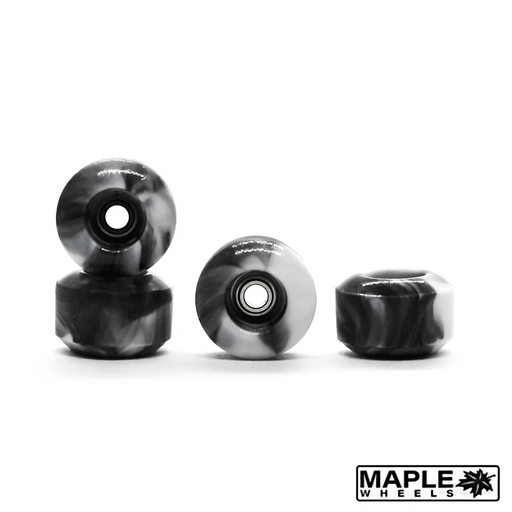Maple Black Swirl Classic Fingerboard Wheels 7.6mm - Caramel Fingerboards - Fingerboard store