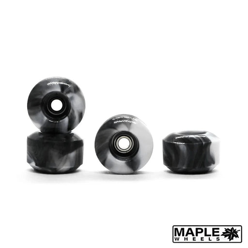 Maple Black Swirl Classic Fingerboard Wheels 7.6mm - Caramel Fingerboards - Fingerboard store