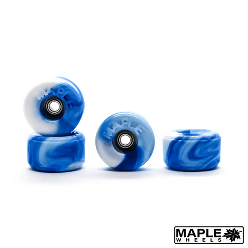 Maple Blue Swirl Bowl Fingerboard Wheels 9mm - Caramel Fingerboards - Fingerboard store