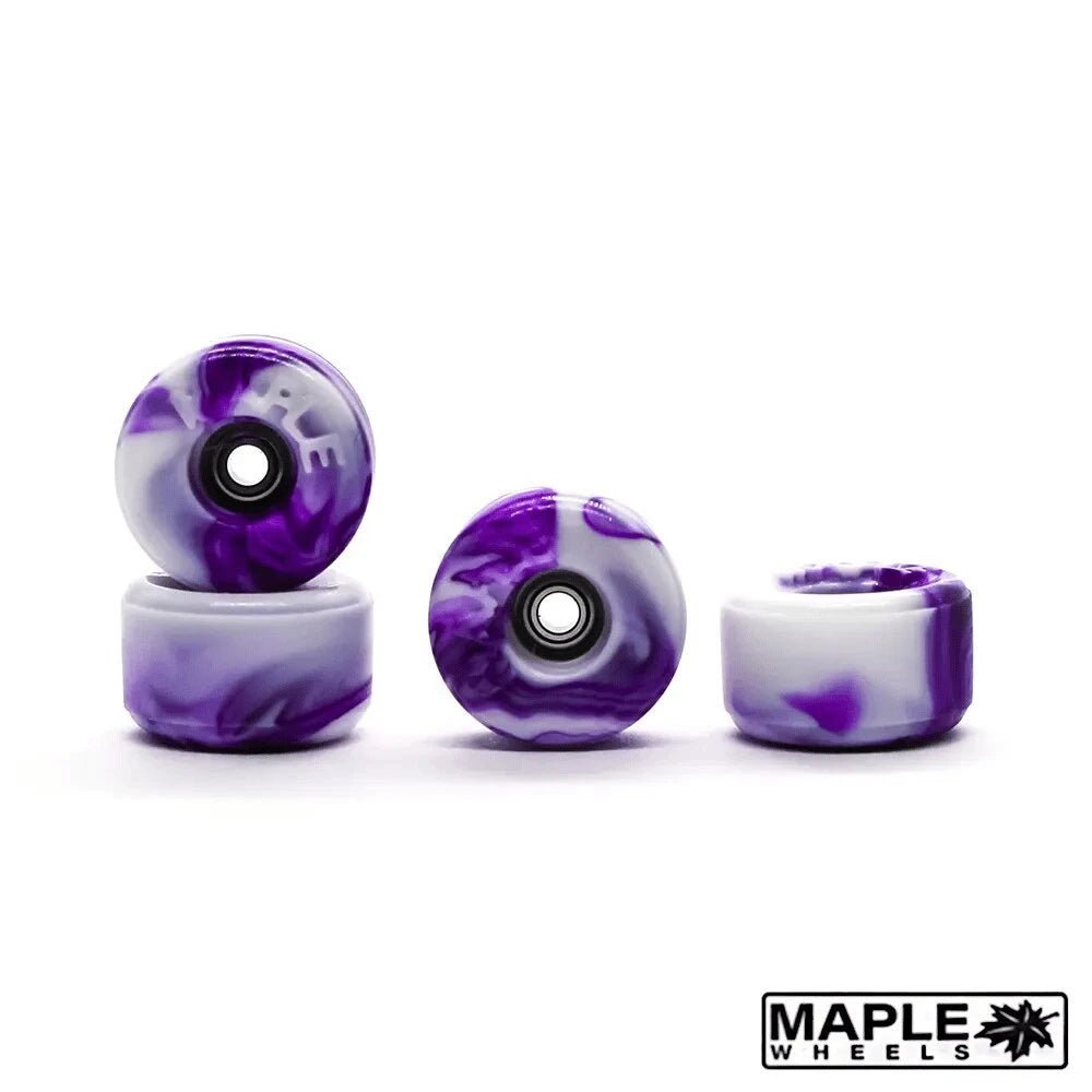 Maple Purple Swirl Bowl Fingerboard Wheels 9mm - Caramel Fingerboards - Fingerboard store