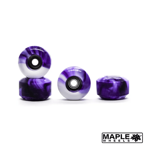 Maple Purple Swirl Classic Fingerboard Wheels 7.6mm - Caramel Fingerboards - Fingerboard store