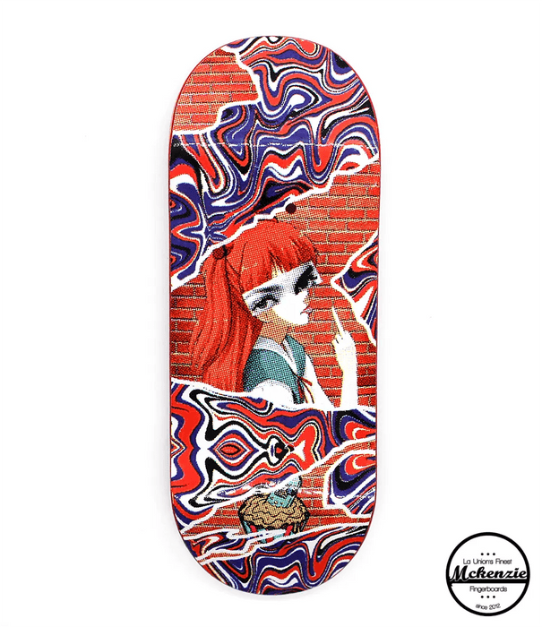 Mckenzie Abstract Fingerboard Deck 34.5mm - Caramel Fingerboards - Fingerboard store