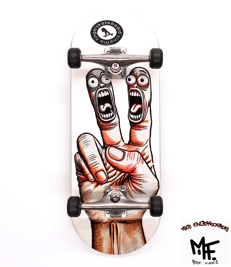 Mike FB x Caramel Screaming Fingaz Complete Fingerboard 34mm - Caramel Fingerboards - Fingerboard store