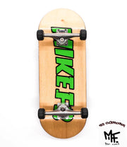 Mike FB x Caramel Trasher Art Green Complete Fingerboard 34mm - Caramel Fingerboards - Fingerboard store