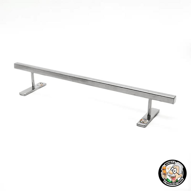 Nestor Fb Silver Square Long Fingerboard Rail - Caramel Fingerboards - Fingerboard store