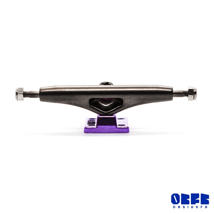 Obsius Fingerboard Trucks Iron/Purple 34mm - Caramel Fingerboards - Fingerboard store