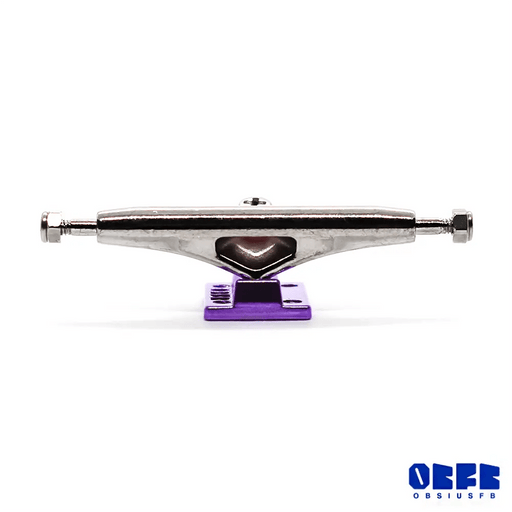 Obsius Fingerboard Trucks Silver/Purple 34mm - Caramel Fingerboards - Fingerboard store