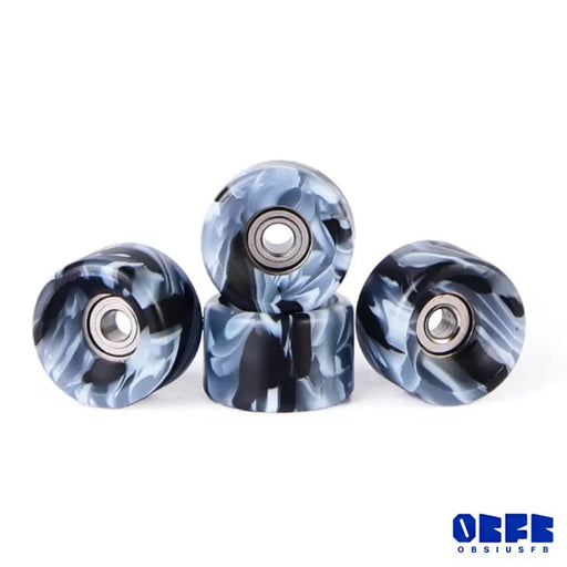 Obsius Fingerboard Wheels Bowl Black - Grey 7.5mm - Caramel Fingerboards - Fingerboard store