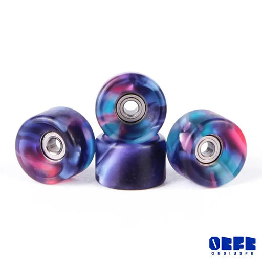 Obsius Fingerboard Wheels Bowl Blue - Purple 7.5mm - Caramel Fingerboards - Fingerboard store