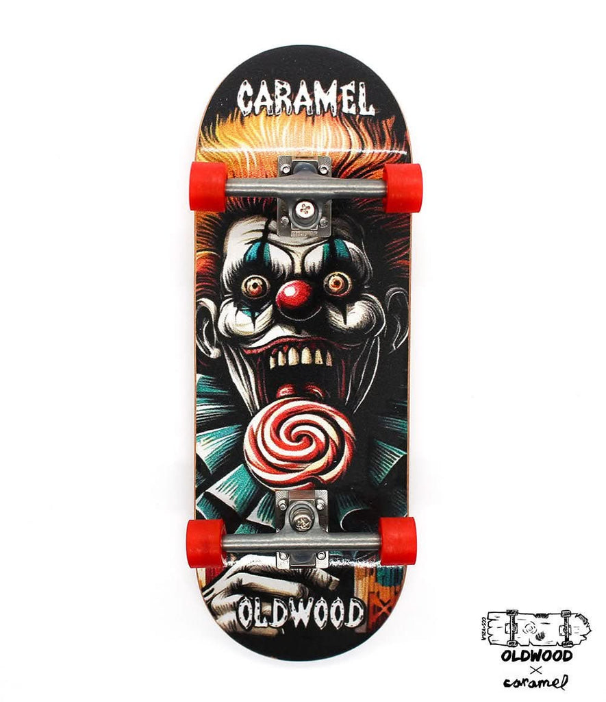 指スケ caramel fingerboard Oldwood x Caramel yellow complete fingerboard 50mm | mini