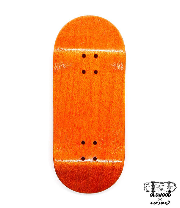 Oldwood x Caramel mini deck 34mm - Caramel Fingerboards - Fingerboard store