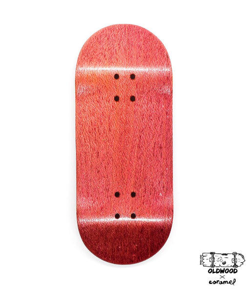 Oldwood x Caramel mini deck 34mm - Caramel Fingerboards - Fingerboard store