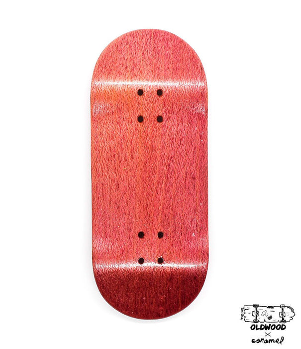 Oldwood x Caramel mini deck 34mm - Caramel Fingerboards - Fingerboard store