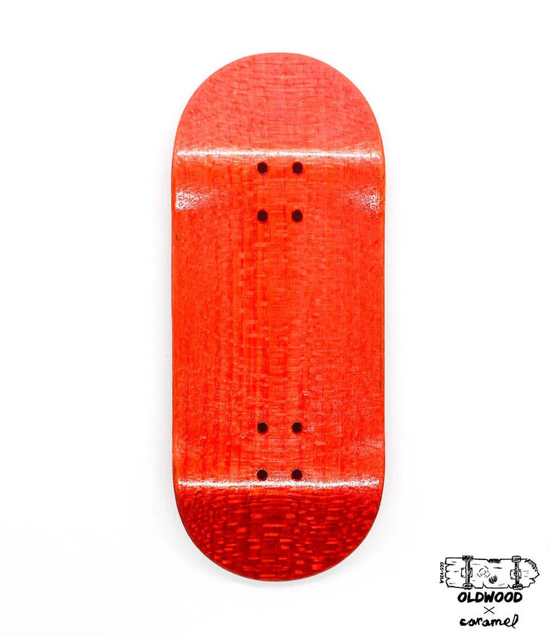Oldwood x Caramel Mini Fingerboard Deck 34mm - Caramel Fingerboards - Fingerboard store