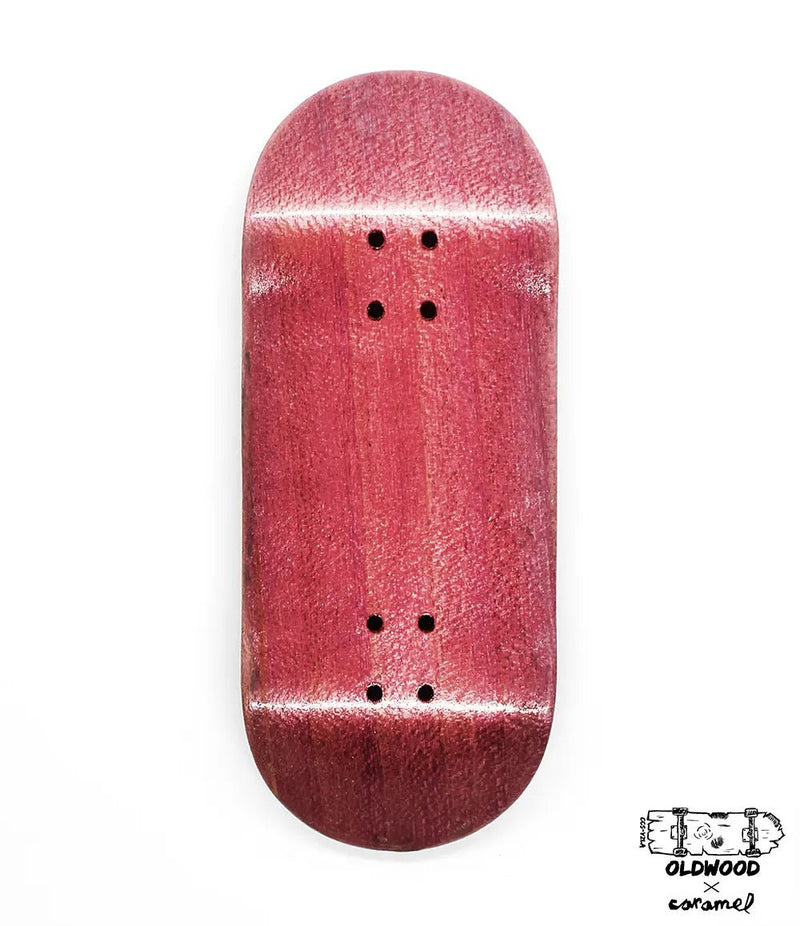 Oldwood x Caramel Mini Fingerboard Deck 34mm - Caramel Fingerboards - Fingerboard store