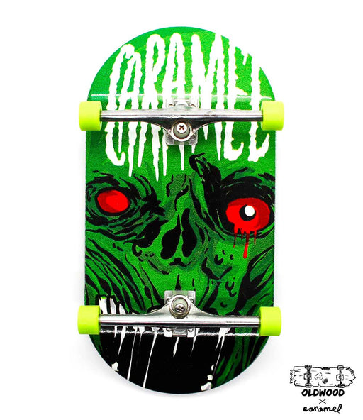 Oldwood x Caramel monster complete fingerboard 50mm - Caramel Fingerboards - Fingerboard store