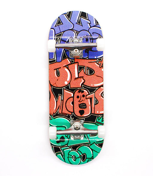Oldwood x Caramel orange complete fingerboard 34mm - Caramel Fingerboards - Fingerboard store