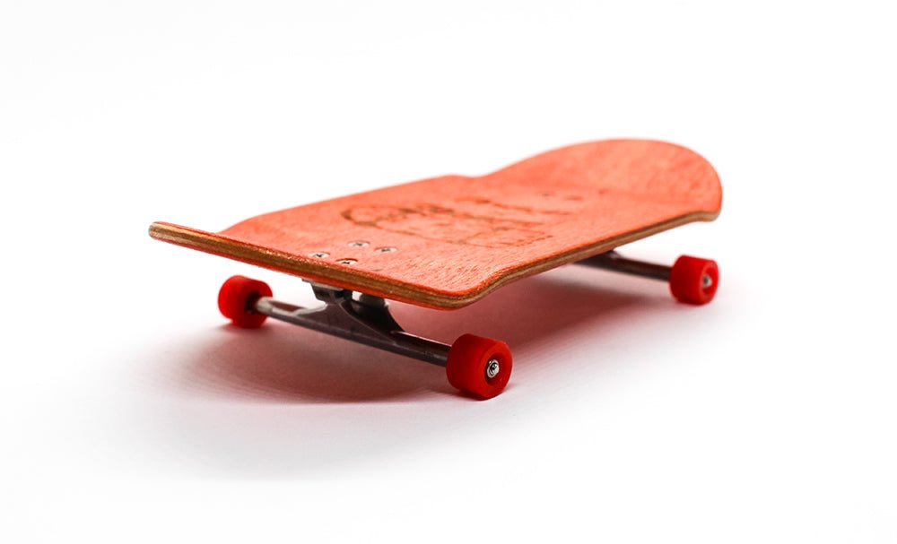 Oldwood x Caramel orange complete fingerboard 50mm - Caramel Fingerboards - Fingerboard store