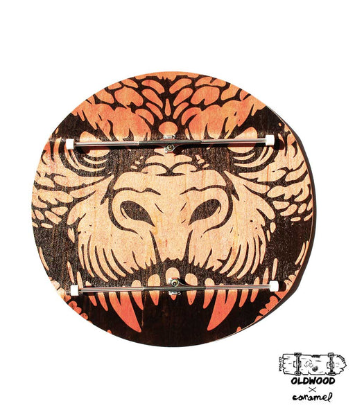 Oldwood x Caramel orange Fingerzilla 200mm - Caramel Fingerboards - Fingerboard store