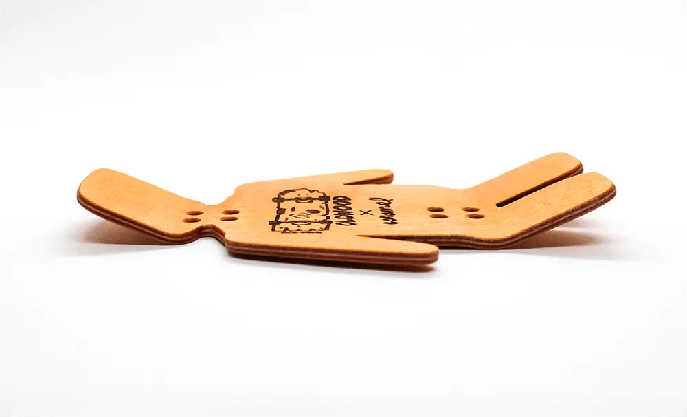 Oldwood x Caramel Orange Lego Fingerboard Deck 39mm - Caramel Fingerboards - Fingerboard store