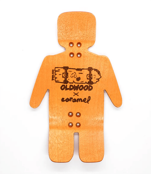 Oldwood x Caramel Orange Lego Fingerboard Deck 39mm - Caramel Fingerboards - Fingerboard store