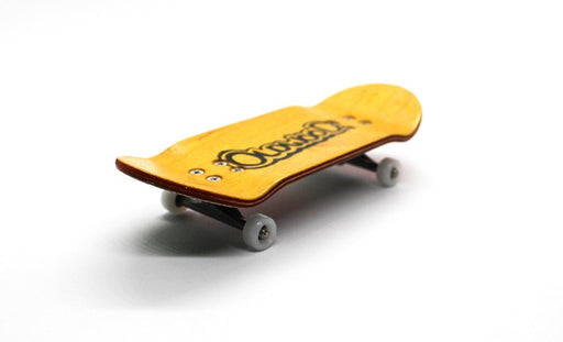Oldwood x Caramel orange/green complete fingerboard 34mm - Caramel Fingerboards - Fingerboard store
