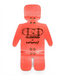 Oldwood x Caramel Red Lego Fingerboard Deck 39mm - Caramel Fingerboards - Fingerboard store