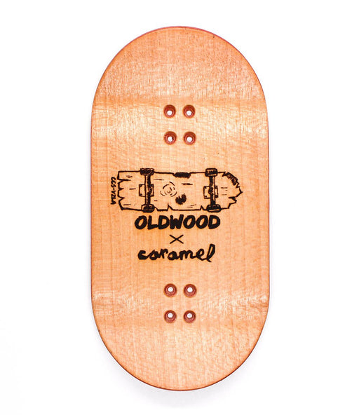 Oldwood x Caramel she fingerboard deck 50mm - Caramel Fingerboards - Fingerboard store