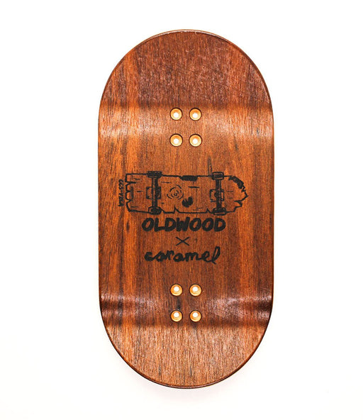 Oldwood x Caramel snake fingerboard deck 50mm - Caramel Fingerboards - Fingerboard store