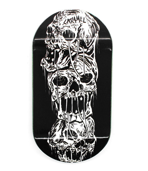 Oldwood x Caramel tower of skulls deck 50mm - Caramel Fingerboards - Fingerboard store