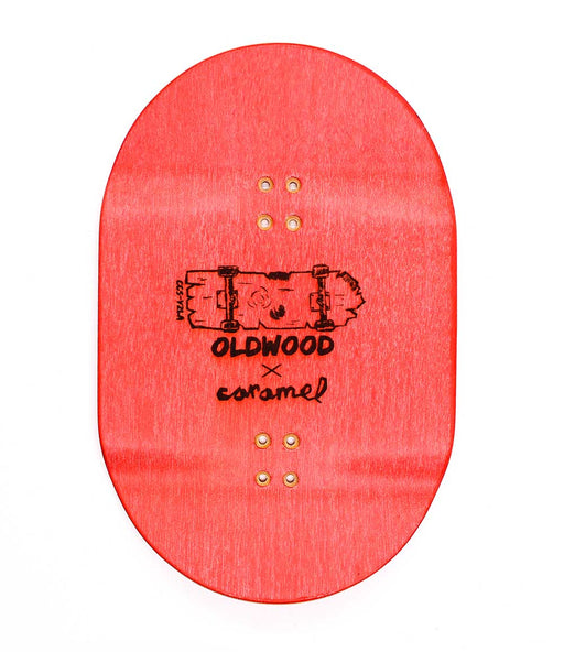 Oldwood x Caramel wood fingerboard deck 70mm - Caramel Fingerboards - Fingerboard store