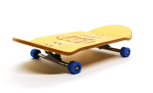 Oldwood x Caramel yellow complete fingerboard 50mm - Caramel Fingerboards - Fingerboard store