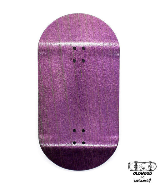 Oldwood x Caramel yellow fingerboard deck 50mm - Caramel Fingerboards - Fingerboard store