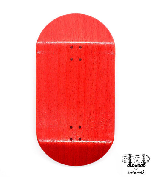 Oldwood x Caramel yellow fingerboard deck 50mm - Caramel Fingerboards - Fingerboard store