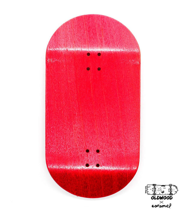 Oldwood x Caramel yellow fingerboard deck 50mm - Caramel Fingerboards - Fingerboard store