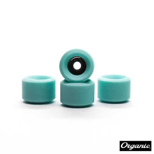 Organic aquamarine fingerboard wheels - Caramel Fingerboards - Fingerboard store