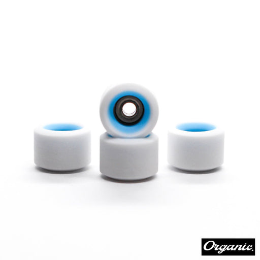 Organic blue core fingerboard wheels - Caramel Fingerboards - Fingerboard store