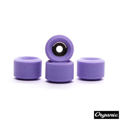 Organic purple fingerboard wheels - Caramel Fingerboards - Fingerboard store